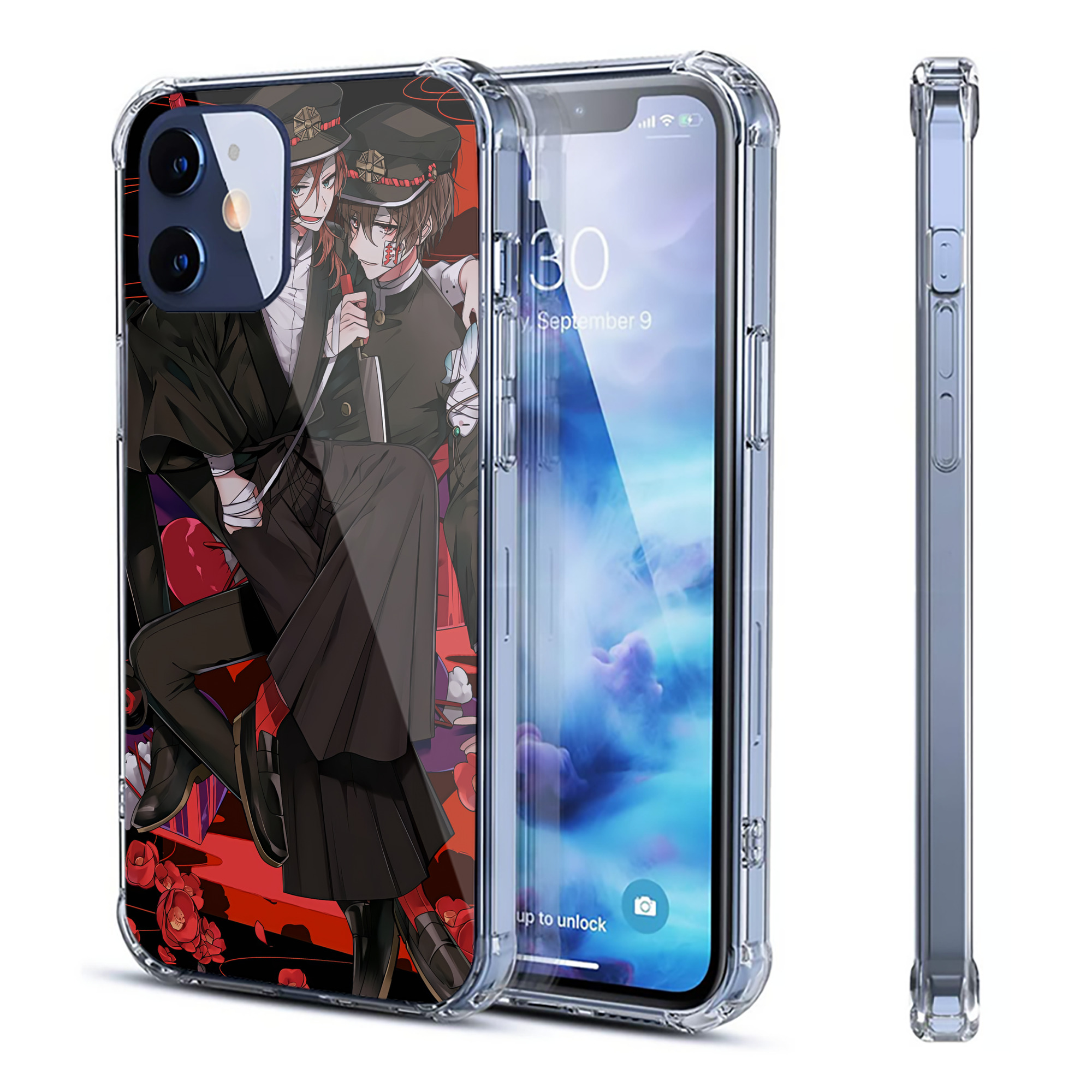 （画像用） 文豪ストレイドッグス Bungo Stray Dogs 【iPhone 12シリーズ対応】透明スマホケース（クリアソフトケース）